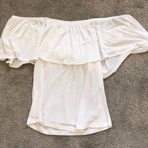 white off the shoulder top